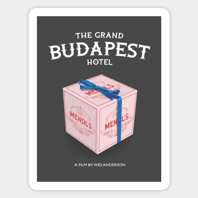 The Grand Budapest Hotel Sticker by MoviePosterBoy